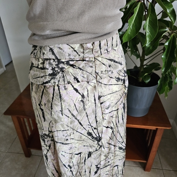 Free People Normani Bias tie dye 90's boho midi maxi satin skirt Size 10 - Picture 6 of 12